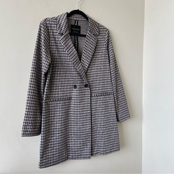 Sanctuary-plaid midi Length Lighter Weight Fall Jacket - Picture 4 of 12